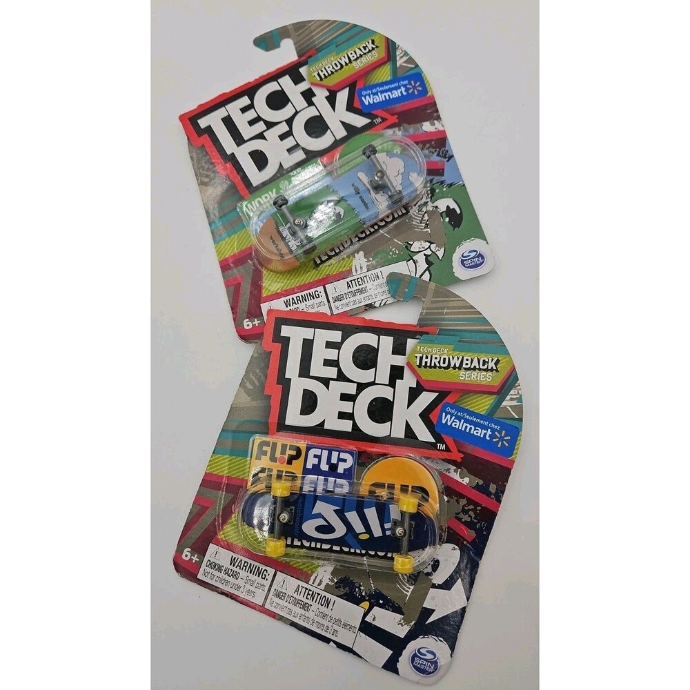 LOT OF 2 Tech Deck TechDeck Throwback Series Willy Santos WORKSHOP & FLIP
